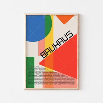 Bauhaus tlač wall art | Tlač farebné geometrické tlač | Art výstava, plagát, digitálny download | Polovici storočia, moderné a
